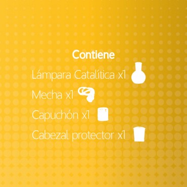 Lámpara catalítica mosaico Ambar