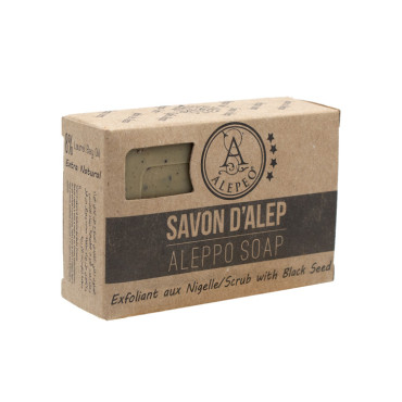 Pastilla jabón Alepo Exfoliante Black Seed 8%