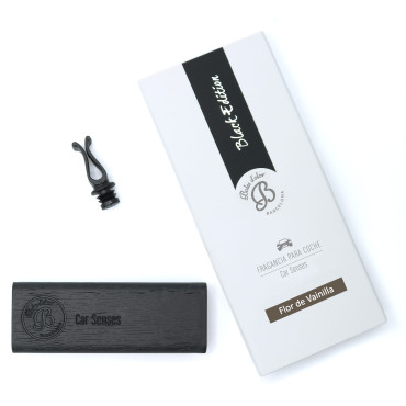 Ambientador de Coche Black Edition FLOR DE VAINILLA