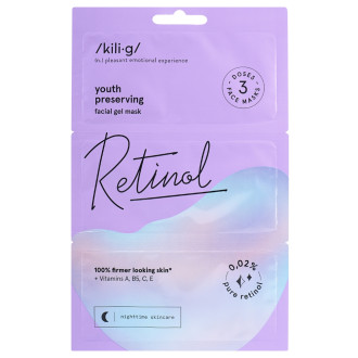 Mascarilla facial en gel con retinol