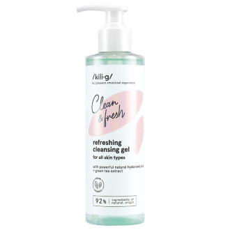 Gel refrescante para limpieza facial
