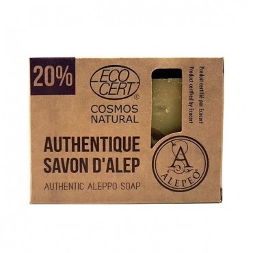 Pastilla jabón Alepo 20% EcoCert
