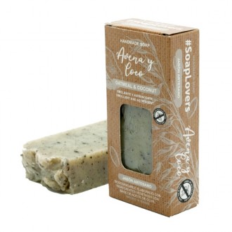Pastilla de jabón avena y coco