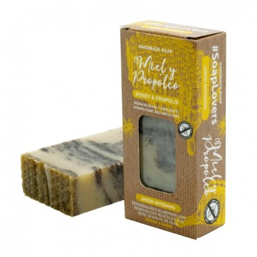 Pastilla de jabón miel y propóleo