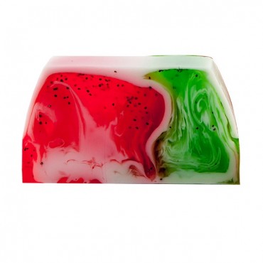 Jabón de glicerina humectante "Batido de fresa y kiwi"