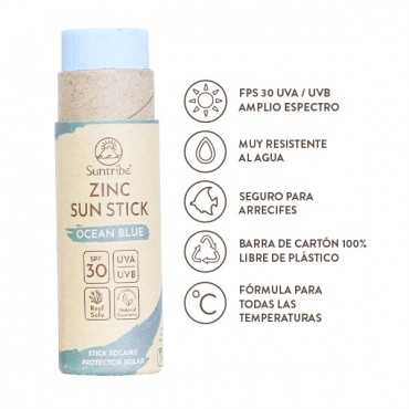 Protector Solar SPF 30 "Sports Zinc Stick" Ocean Blue
