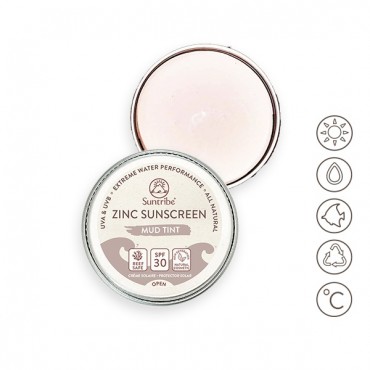 Protector Solar SPF 30 "Zinc Sunscreen" Mud Tint