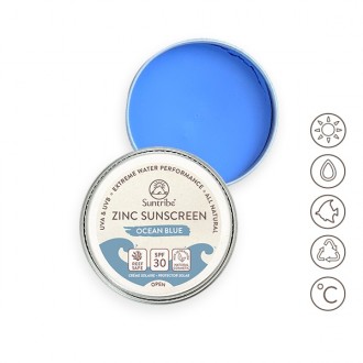 Protector Solar SPF 30 "Zinc Sunscreen" Ocean Blue