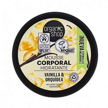Body mousse Bourbon Vanilla "Piel suave y firme" Organic shop