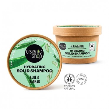 Champú sólido Hidratante Aloe y Baobab