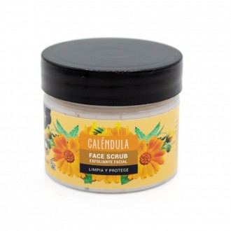 Exfoliante facial Caléndula  "Limpia y protege" Bubbles & colors
