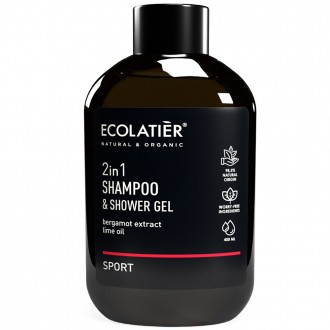 Champú y Gel de Ducha 2 en 1 Sport
